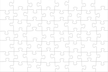 White puzzles. Business background. Seamless light wallpaper. Copy space for your text or note
