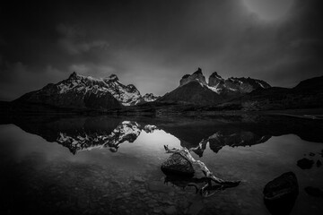 Torres del Paine lake reflection