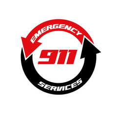 Obraz premium 911 emergency call 