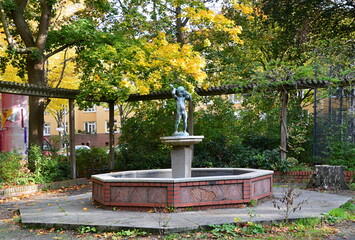 Park im Herbst im Stadtteil Schmargendorf, Berlin