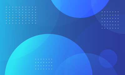 Abstract blue background with circles. Dynamic shapes composition. Eps10 vector