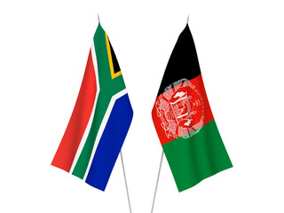 Republic of South Africa and Islamic Republic of Afghanistan flags