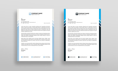 Modern and Clean Company Letterhead Design Template.