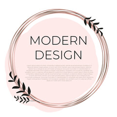 Elegant abstract background. Wedding invitation card template with watercolor splash and gold decoration. Brush stroke for save the date, greeting, poster, and cover design