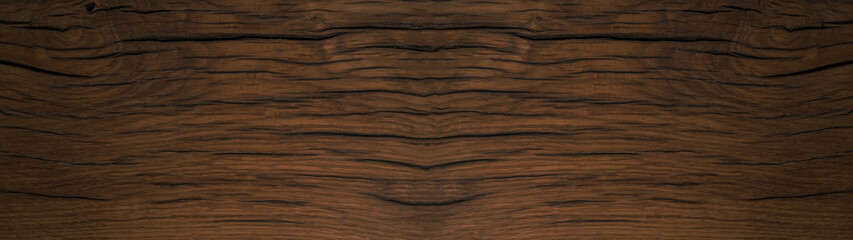 old brown rustic dark wooden texture - wood timber / wooden beam oak background panorama long...
