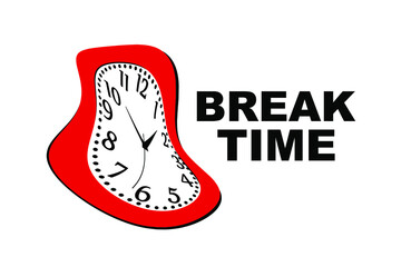 break time text on white background