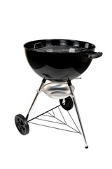 New black Charcoal grill isolated on white background
