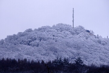Der &Ouml;lberg im Siebengebirge im Winter