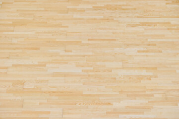 Wooden floor futsal, handball, volleyball, basketball, badminton court. Grunge wood pattern texture background, wooden parquet background texture