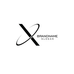 letter X. vector logo monogram minimalist design