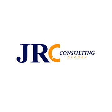 the letters JRC. Minimalist design consultation logo vector