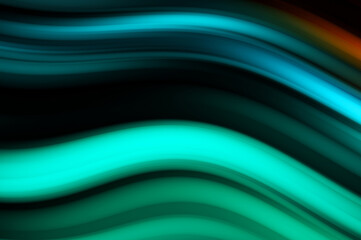 Colorful smooth lines on black background. Liquid and fluid vibrant color waves flowing in the dark. Graphic illustration for wallpaper, banner, background, card, book, cover, poster, banner, brochure