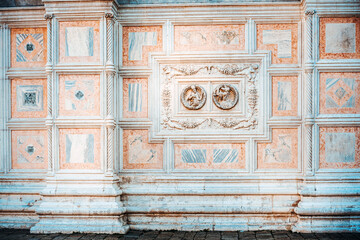  Antique building view in Venice, ITALY