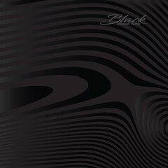 Black wavy abstract Dark Design background vector 