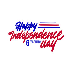 Happy independence day, 6 February. New Zealand Auckland Greatest landmarks as symbol of the country. Web banner or greeting card