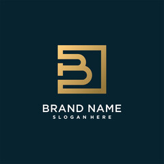 Creative letter logo with initial B for company or person, unique modern concept premium vector part 8
