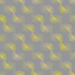 Trendy color vector background. Ultimate Gray and Illuminating - colors of the year 2021. Pantone 17-5104 and 13-0647. Abstract seamless pattern. 