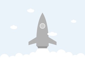 design about rocket icon illustration
