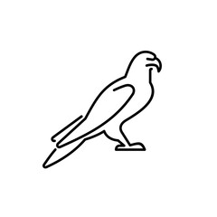 Eagle vector icon. Wildlife  illustration. Wild bird sign.