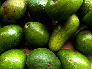 avocado in the fruit market