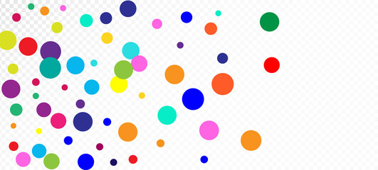 Rainbow Confetti Modern Vector Wallpaper.