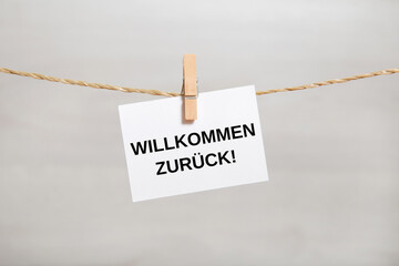 Willkommen zurück!	