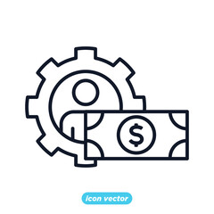 finance management linear icons. Data Analysis symbol template for graphic and web design collection logo vector illustration