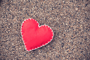 Hand made heart shape, love symbol