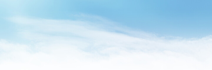 Blue sky with white cloud. The summer heaven is colorful clearing day Good weather and beautiful nature in the morning.