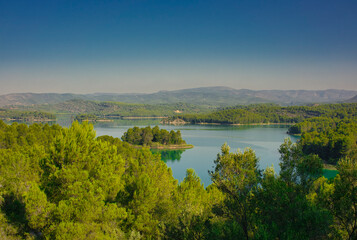 The Sichar reservoir in Ribesalbes, Castellon