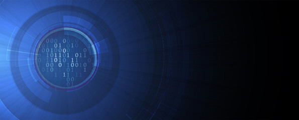 Quantum processing. Deep learning artificial intelligence. Future new technology  for business or science presentation