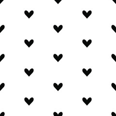 a seamless pattern with small hearts. Textile template.