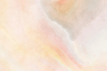 Watercolor abstract painting with pastel colors. Soft color painted illustration of calming composition for poster, wall art, banner, card, book cover or packaging. Modern brush strokes painting.