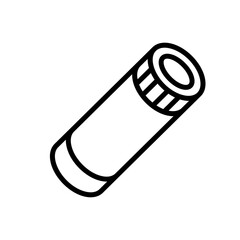 chimney sandwich pipe. Vector sign in a simple style isolated on a white background