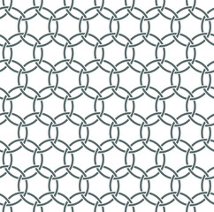 Naklejka premium Black and white seamless pattern, geometric background