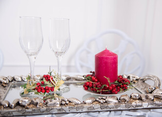 candle, holiday, romantic