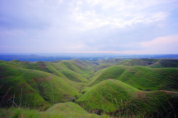 Fototapeta premium Beautiful landscape of East Sumba or Sumba Timur, located in Sumba Island, Nusa Tenggara Timur, Indonesia.