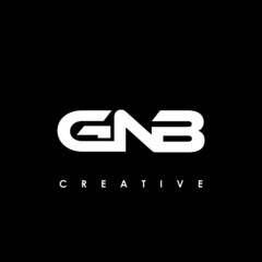 GNB Letter Initial Logo Design Template Vector Illustration
