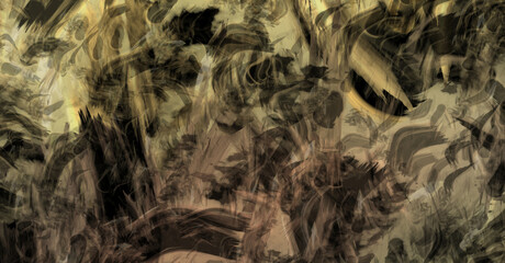 Modern art. Brushed Painted Abstract Background. Brush stroked painting. Strokes of paint. 2D Illustration.´