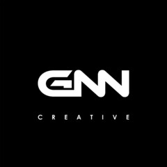 GNN Letter Initial Logo Design Template Vector Illustration