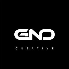GNO Letter Initial Logo Design Template Vector Illustration