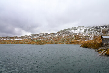 View of Landscape mountain in nature and environment at swiss