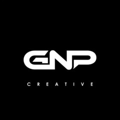 GNP Letter Initial Logo Design Template Vector Illustration