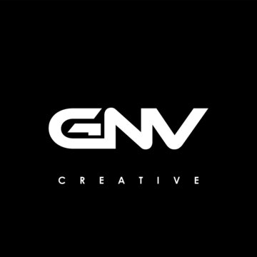 GNV Letter Initial Logo Design Template Vector Illustration