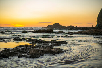 Obraz premium sunset at the beach