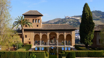 Fototapeta premium El Partal, Alhambra, Granada, Andalusien