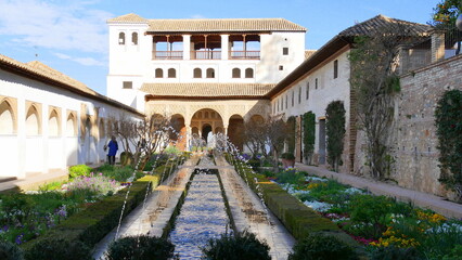 Fototapeta na wymiar Alhambra in Granada, Andalusien