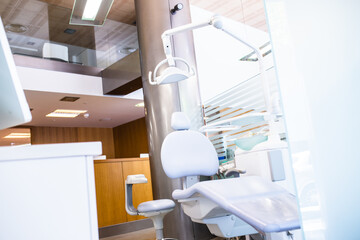 Dentist chair in private clinic