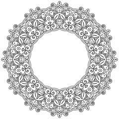 Vector abstract decorative ethnic ornamental illustration.