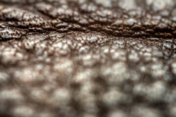 Extreme closeup of a leather